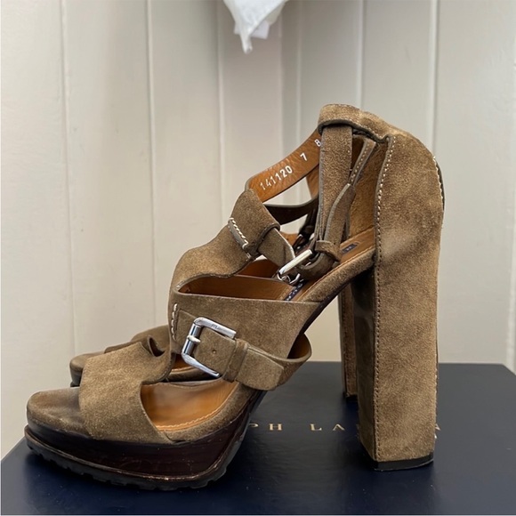 Ralph Lauren Collection Diandra Suede Heels - Picture 5 of 15